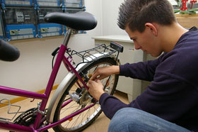 Schülerfirmenarbeit Bikestation
