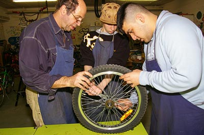 Schülerfirmenarbeit Fahrradwerkstatt