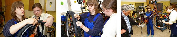 Schülerfirmenarbeit Moor-Bike